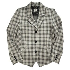 Cabi 5292 Valentina Checked Ponte Knit Blazer Jacket Women's Size 10 W453